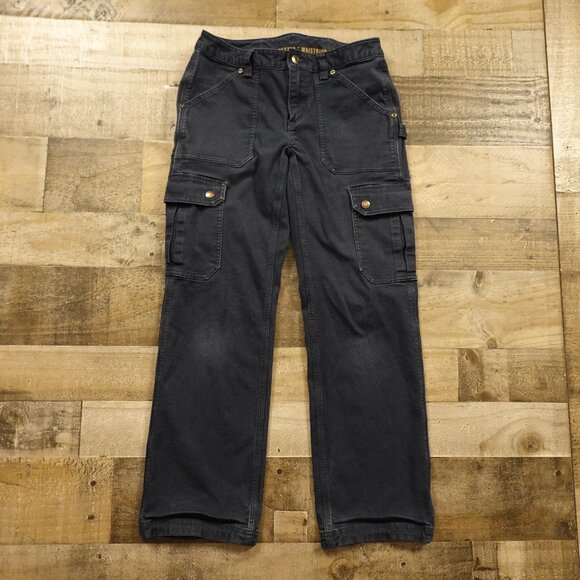 Duluth Trading DuluthFlex Fire Hose Cargo Pants Women’s Size 2 Navy Curvesetter - Picture 1 of 14